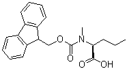 结构式 CAS# 252049-05-1, N-[芴甲氧羰基]-N-甲基-L-正缬氨酸