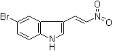 structure of CAS# 25217-77-0, 5-Bromo-3-(2-nitroethenyl)-1H-indole