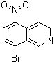 structure of CAS# 252861-41-9, 8-Bromo-5-nitroisoquinoline