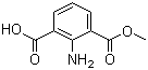 结构式 CAS# 253120-47-7, 2-氨基-3-羧基苯甲酸甲酯; 2-氨基间苯二甲酸单甲酯
