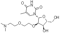 2'-O-[2-[2-(Dimethylamino)ethoxy]ethyl]-5-methyluridine molecular structure (CAS 253145-84-5)
