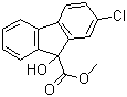 结构式 CAS# 2536-31-4, 整形素; 2-氯-9-羟基芴-9-甲酸甲酯