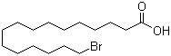 16-Bromohexadecanoic acid molecular structure (CAS 2536-35-8)