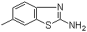 2-Amino-6-methylbenzothiazole molecular structure (CAS 2536-91-6)