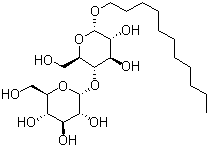 结构式 CAS# 253678-67-0, 十一烷基-beta-D-麦芽糖苷