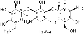 structure of CAS# 25389-94-0, Kanamycin sulfate;Kanamytrex; Kantrex; Kantrim; Kanamycin A monosulfate