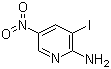 structure of CAS# 25391-56-4, 2-Amino-3-iodo-5-nitropyridine;3-Iodo-5-nitro-2-pyridinamine; 3-Iodo-5-nitropyridin-2-amine