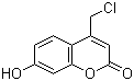 4-Chloromethyl-7-hydroxychromen-2-one molecular structure (CAS 25392-41-0)