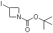 结构式 CAS# 254454-54-1, 1-Boc-3-碘氮杂环丁烷; 1-叔丁氧羰基-3-碘氮杂环丁烷