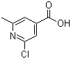 结构式 CAS# 25462-85-5, 2-氯-6-甲基吡啶-4-羧酸