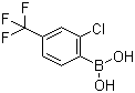 structure of CAS# 254993-59-4, 2-Chloro-4-trifluoromethylphenylboronic acid ;2-Chloro-4-(trifluoromethyl)phenylboronic acid