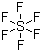 Sulfur hexafluoride molecular structure (CAS 2551-62-4)