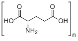 结构式 CAS# 25513-46-6, L-谷氨酸聚合物