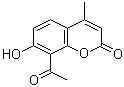 8-Acetyl-7-hydroxy-4-methylcoumarin molecular structure (CAS 2555-29-5)