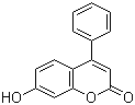structure of CAS# 2555-30-8, 7-Hydroxy-4-phenylcoumarin;7-Hydroxy-4-phenyl-2H-chromen-2-one