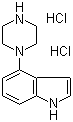 structure of CAS# 255714-24-0, 4-(1-Piperazinyl)-1H-indole hydrochloride;4-(1-Piperazinyl)-1H-indole dihydrochloride