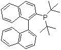 structure of CAS# 255836-67-0, 2-[Di(tert-butyl)phosphino]-1,1'-binaphthyl;ditert-butyl-(2-phenylphenyl)phosphane