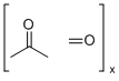Acetone-formaldehyde copolymer molecular structure (CAS 25619-09-4)