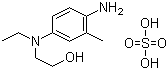 structure of CAS# 25646-77-9, 4-(N-Ethyl-N-2-hydroxyethyl)-2-methylphenylenediamine sulfate;2-[(4-Amino-3-methylphenyl)ethylamino]ethanol sulfate; Color developing agent CD-4