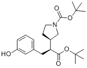 结构式 CAS# 2565657-83-0, 叔丁基 (R)-3-((S)-1-(叔丁氧基)-3-(3-羟基苯基)-1-氧代丙烷-2-基)吡咯烷-1-羧酸盐