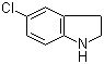 结构式 CAS# 25658-80-4, 5-氯吲哚啉; 5-氯-2,3-二氢-1H-吲哚