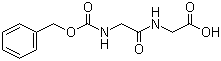 结构式 CAS# 2566-19-0, N-苄氧羰基-甘氨酰-甘氨酸