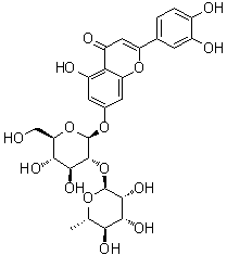 structure of CAS# 25694-72-8, Veronicastroside;Luteolin 7-beta-neohesperidoside