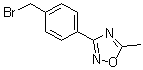 structure of CAS# 256956-42-0, 3-[4-(Bromomethyl)phenyl]-5-methyl-1,2,4-oxadiazole