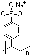 structure of CAS# 25704-18-1, Poly(sodium-p-styrenesulfonate);Poly(Sodium 4-Styrenesulfonate); Poly(sodium styrenesulfonate); 4-Ethenyl-benzenesulfonic acid sodium salt homopolymer