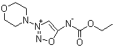 structure of CAS# 25717-80-0, Molsidomine;N-Carboxy-3-morpholinosynonimine ethyl ester; Ethyl (3-morpholin-4-yl-1-oxa-2-aza-3-azoniacyclopenta-2,4-dien-5-yl)aminoformate