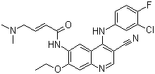 structure of CAS# 257933-82-7, Pelitinib;(2E)-N-[4-[(3-Chloro-4-fluorophenyl)amino]-3-cyano-7-ethoxy-6-quinolinyl]-4-(dimethylamino)-2-butenamide; EKB-569