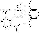 结构式 CAS# 258278-25-0, 1,3-双(2,6-二异丙基苯基)氯化咪唑啉鎓