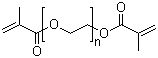 structure of CAS# 25852-47-5, Poly(ethylene glycol) dimethacrylate