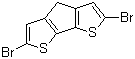 structure of CAS# 258527-25-2, 2,6-Dibromo-4H-cyclopenta[2,1-b:3,4-b']dithiophene