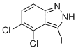 structure of CAS# 2586127-25-3, 4,5-Dichloro-3-iodo-1H-indazole
