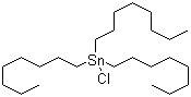 结构式 CAS# 2587-76-0, 三辛基氯化锡