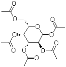 结构式 CAS# 25878-60-8, 1,2,3,4,6-D-葡萄糖五乙酸酯