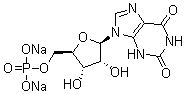 5'-Xanthylic acid disodium salt molecular structure (CAS 25899-70-1)
