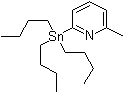 结构式 CAS# 259807-95-9, 2-甲基-6-(三丁基锡烷基)吡啶