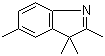 structure of CAS# 25981-82-2, 2,3,3,5-Tetramethylindolenine;2,3,3,5-Tetramethyl-3H-indole