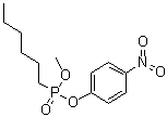结构式 CAS# 259827-72-0, 己基膦酸 甲基酯 4-硝基苯基酯