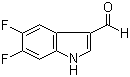 structure of CAS# 260267-07-0, 5,6-Difluoro-1H-indole-3-carboxaldehyde