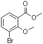 结构式 CAS# 260806-90-4, 3-溴-2-甲氧基苯甲酸甲酯