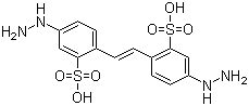 结构式 CAS# 26092-49-9, 4,4'-二肼二苯乙烯-2,2'-二磺酸