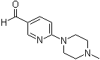 structure of CAS# 261715-38-2, 6-(4-Methyl-1-piperazinyl)-3-pyridinecarboxaldehyde