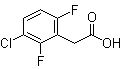结构式 CAS# 261762-53-2, 3-氯-2,6-二氟苯乙酸