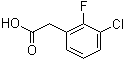 structure of CAS# 261762-96-3, 3-Chloro-2-fluorophenylacetic acid;2-(3-Chloro-2-fluorophenyl)acetic acid