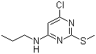structure of CAS# 261765-64-4, 4-Chloro-2-(methylthio)-6-(propylamino)pyrimidine