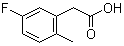 结构式 CAS# 261951-75-1, (5-氟-2-甲基苯基)乙酸