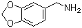 structure of CAS# 2620-50-0, Piperonylamine;1,3-Benzodioxol-5-ylmethylamine; 3,4-(Methylenedioxy)benzylamine